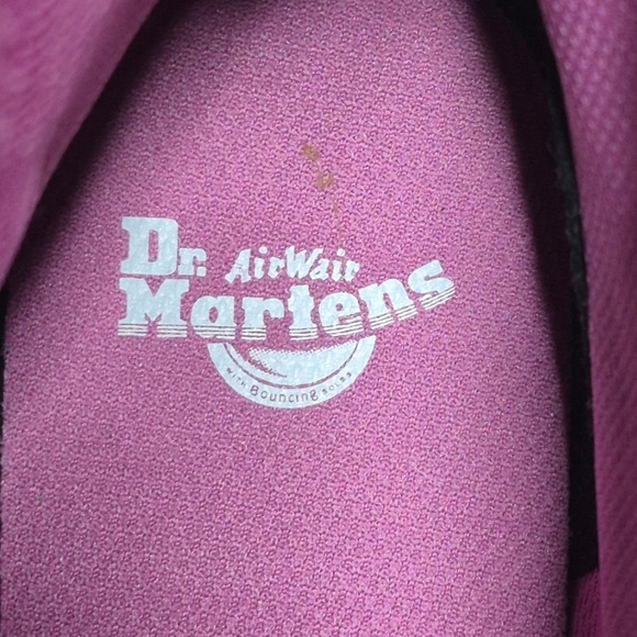 Dr. Martens hot pink combat boots Air Wair zip lace up women's 7 men's 6 - Picture 10 of 11